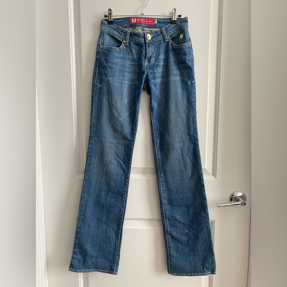 Apple Bottoms denim blue jeans
